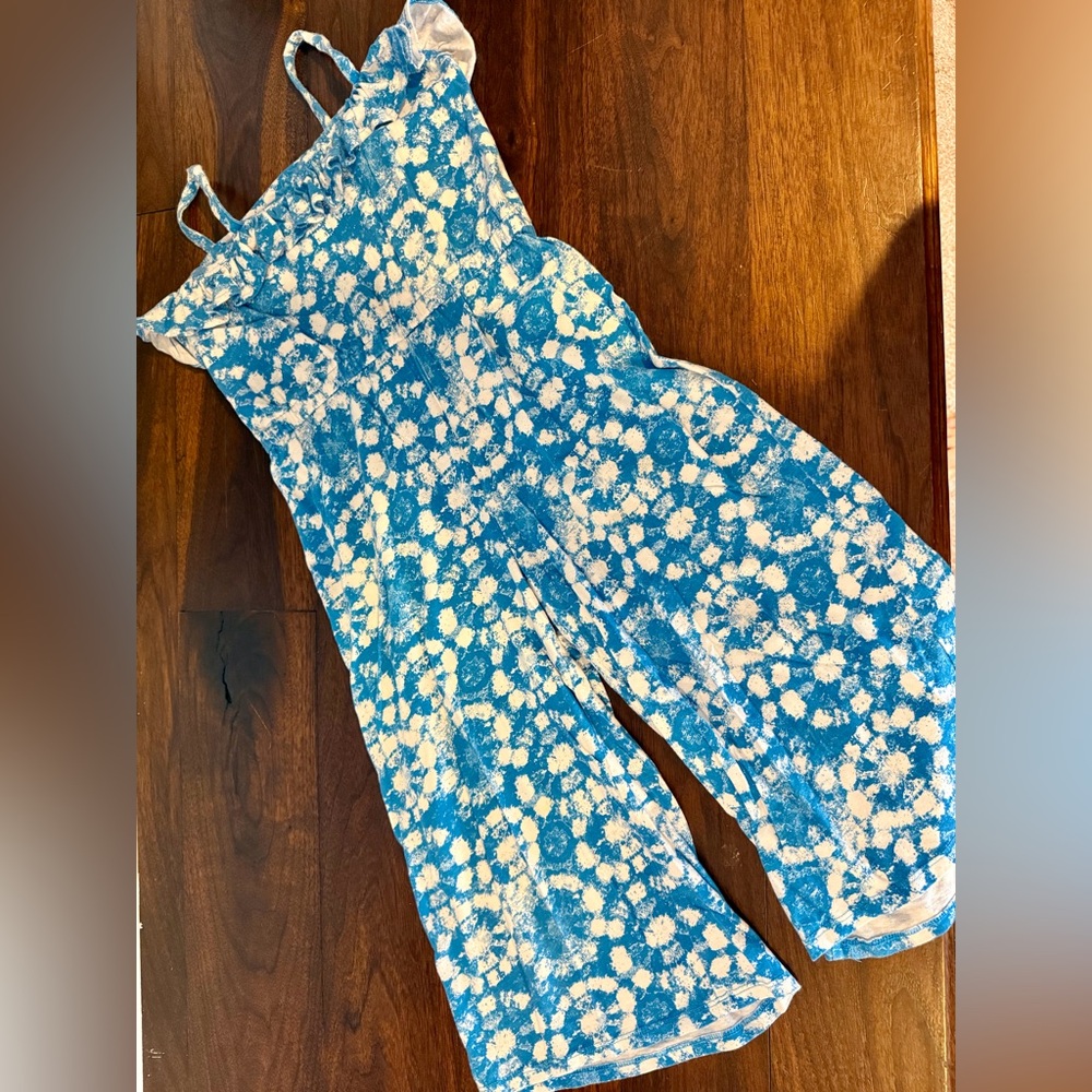 Harper Canyon Blue and White Kids Jumpsuit